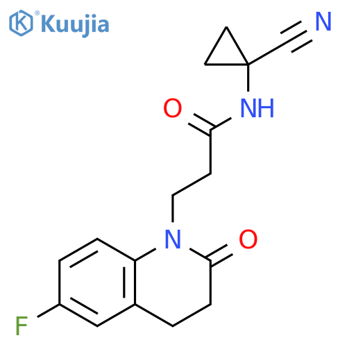 N-(1-Cyanocyclopropyl)-6-fluoro-3,4-dihydro-2-oxo-1(2H)-quinolinepropanamide structure