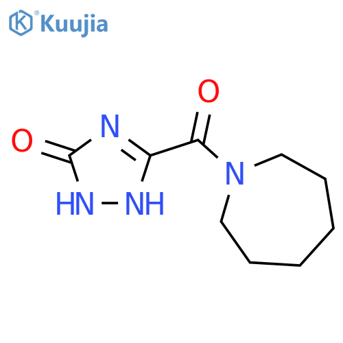 5-(azepane-1-carbonyl)-2,3-dihydro-1H-1,2,4-triazol-3-one structure