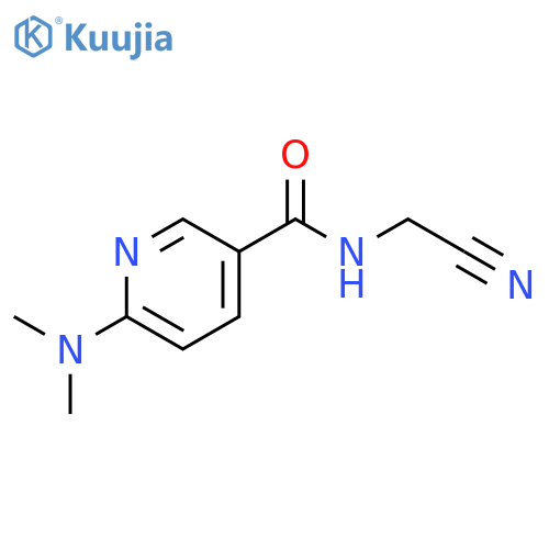 N-(cyanomethyl)-6-(dimethylamino)pyridine-3-carboxamide structure
