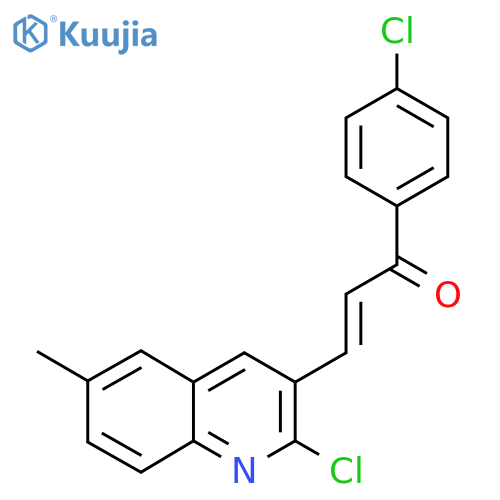 1-(4-Chlorophenyl)-3-(2-chloro-6-methyl-3-quinolinyl)-2-propen-1-one structure