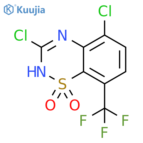 3,5-Dichloro-8-trifluoromethyl-2H-benzo[1,2,4]thiadiazine 1,1-dioxide structure