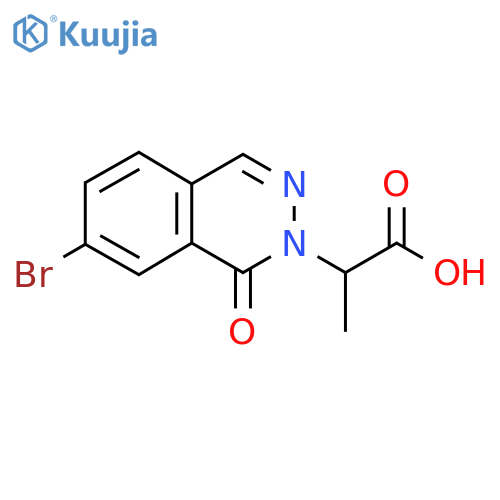 2-(7-Bromo-1-oxophthalazin-2(1H)-yl)propanoic acid structure