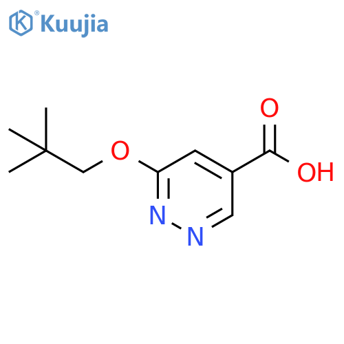 6-(2,2-Dimethyl-propoxy)-pyridazine-4-carboxylic acid structure