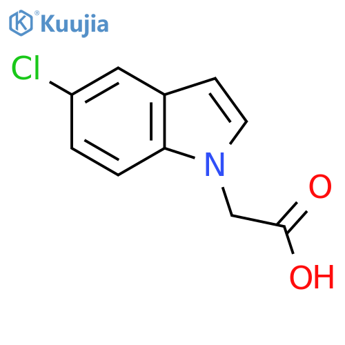 2-(5-Chloro-1H-indol-1-yl)acetic acid structure