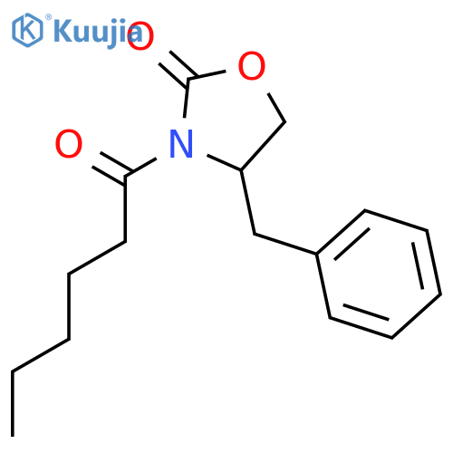 (S)-4-Benzyl-3-hexanoyl-2-oxazolidinone structure