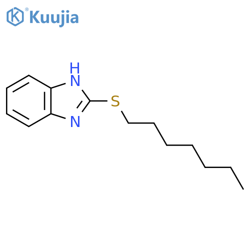 2-(heptylsulfanyl)-1H-1,3-benzodiazole structure