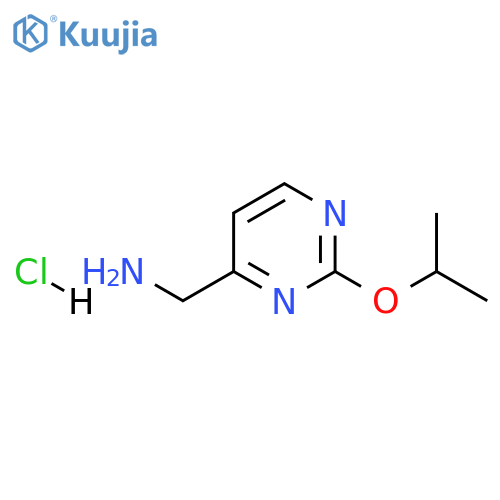 [2-(Propan-2-yloxy)pyrimidin-4-yl]methanamine hydrochloride structure