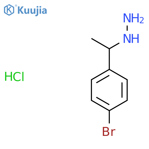 1-(4-Bromophenyl)ethylhydrazine hydrochloride structure