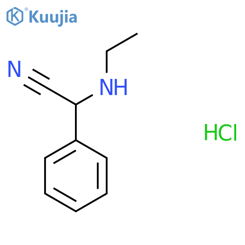 2-(Ethylamino)-2-phenyl-acetonitrile hydrochloride structure