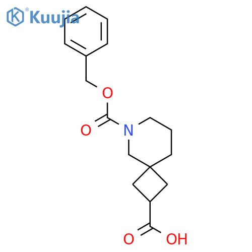 6-[(Benzyloxy)carbonyl]-6-azaspiro[3.5]nonane-2-carboxylic acid structure