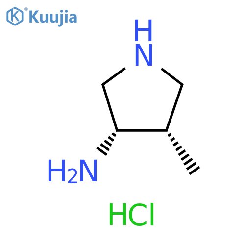 (3S,4S)-4-methylpyrrolidin-3-amine;dihydrochloride structure