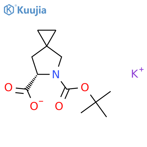 (6S)-5-tert-butoxycarbonyl-5-azaspiro[2.4]heptane-6-carboxylic acid;potassium salt structure
