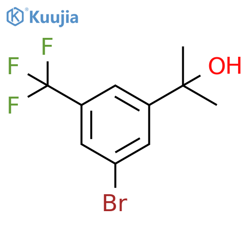 2-3-bromo-5-(trifluoromethyl)phenylpropan-2-ol structure