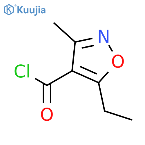 5-Ethyl-3-methylisoxazole-4-carbonyl chloride structure