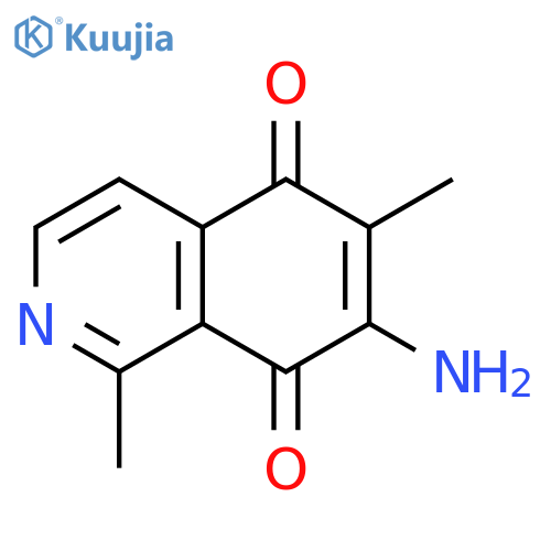 5,8-Isoquinolinedione,7-amino-1,6-dimethyl- structure