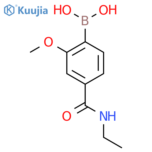 4-(Ethylcarbamoyl)-2-methoxyphenylboronic acid structure