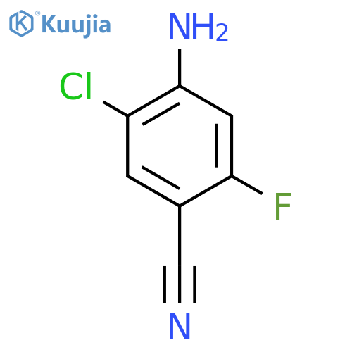 4-Amino-5-chloro-2-fluoro-benzonitrile structure