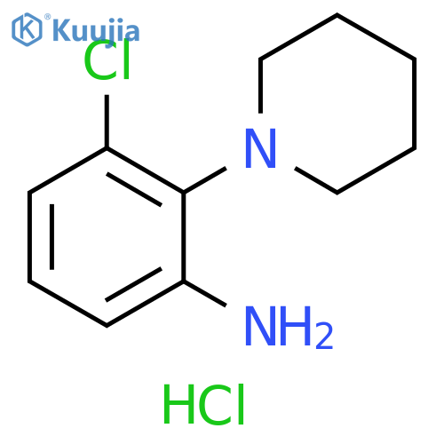 [3-chloro-2-(1-piperidinyl)phenyl]amine dihydrochloride structure