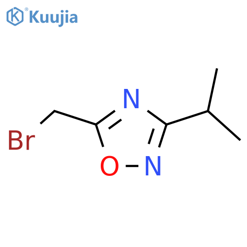 5-(bromomethyl)-3-(propan-2-yl)-1,2,4-oxadiazole structure