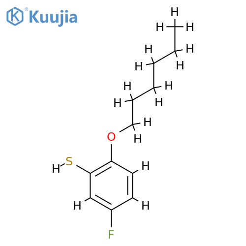 5-fluoro-2-hexoxybenzenethiol structure