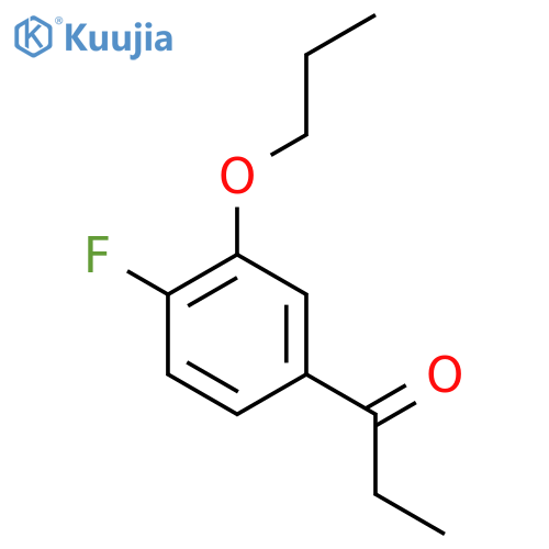 1-(4-Fluoro-3-propoxyphenyl)propan-1-one structure