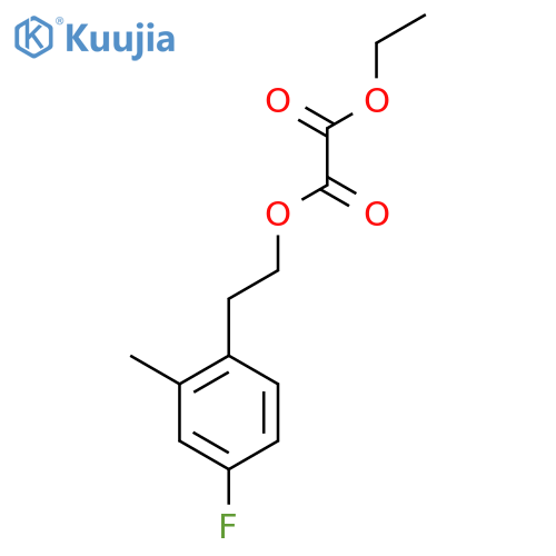 Ethyl 4-fluoro-2-methylphenethyl oxalate structure