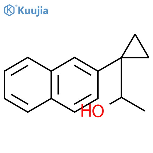 1-1-(naphthalen-2-yl)cyclopropylethan-1-ol structure