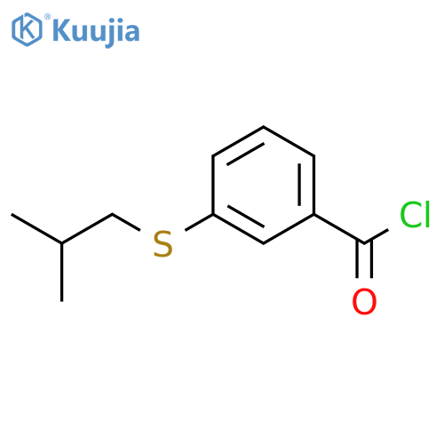 3-(iso-Butylthio)benzoyl chloride structure
