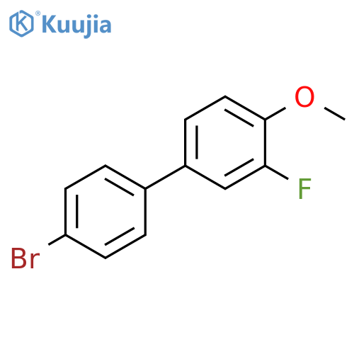 4-BROMO-3-FLUORO-4-METHOXY-1,1-BIPHENYL structure