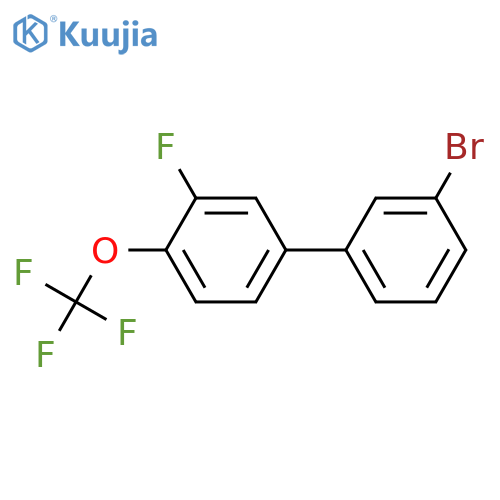 4-(3-bromophenyl)-2-fluoro-1-(trifluoromethoxy)benzene structure