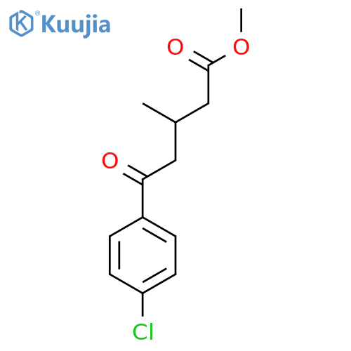 Methyl 5-(4-chlorophenyl)-3-methyl-5-oxovalerate structure