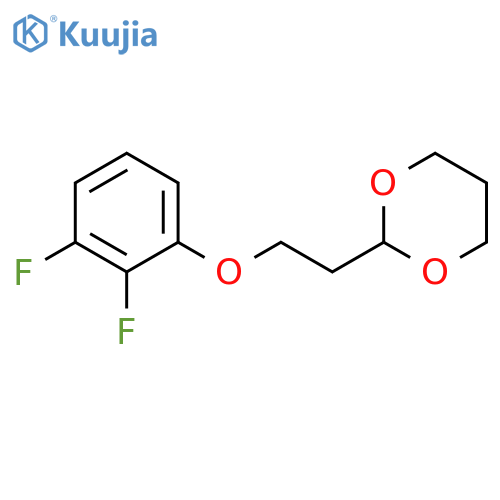 2-(2-(2,3-Difluorophenoxy)ethyl)-1,3-dioxane structure