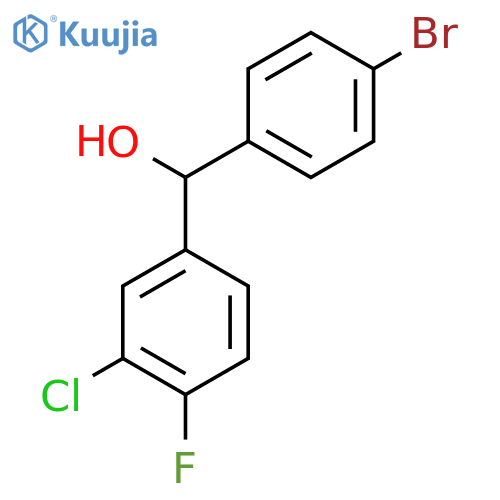 (4-Bromophenyl)(3-chloro-4-fluorophenyl)methanol structure