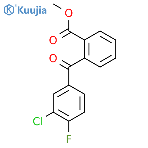 Methyl 2-(3-chloro-4-fluorobenzoyl)benzoate structure