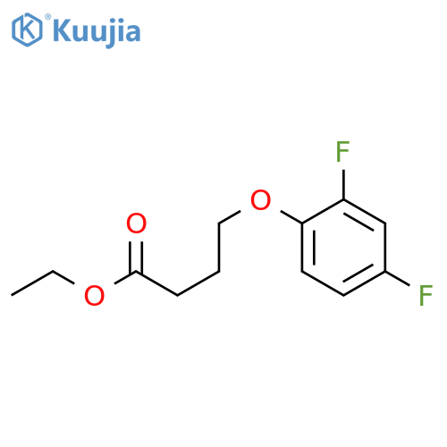 Ethyl 4-(2,4-difluoro-phenoxy)butanoate structure