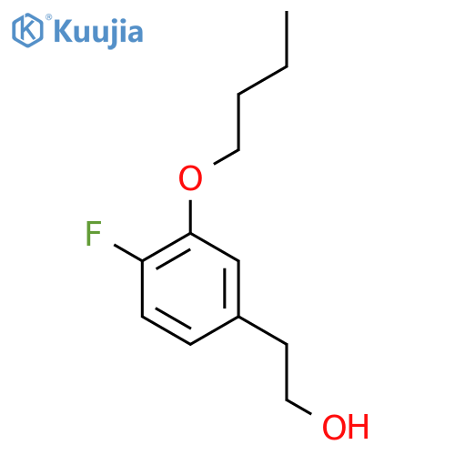 2-(3-Butoxy-4-fluorophenyl)ethanol structure