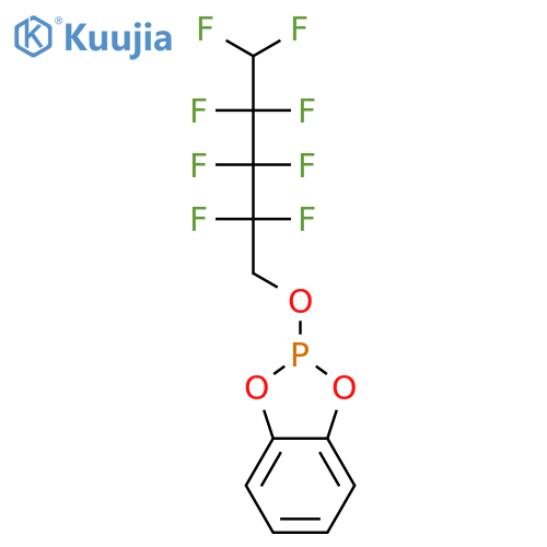 1,3,2-Benzodioxaphosphole, 2-[(2,2,3,3,4,4,5,5-octafluoropentyl)oxy]- structure