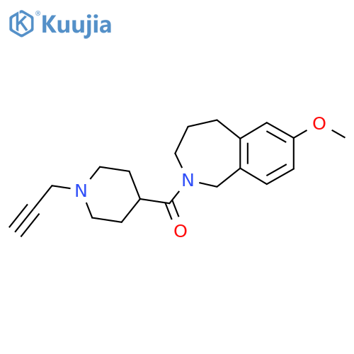 7-methoxy-2-[1-(prop-2-yn-1-yl)piperidine-4-carbonyl]-2,3,4,5-tetrahydro-1H-2-benzazepine structure