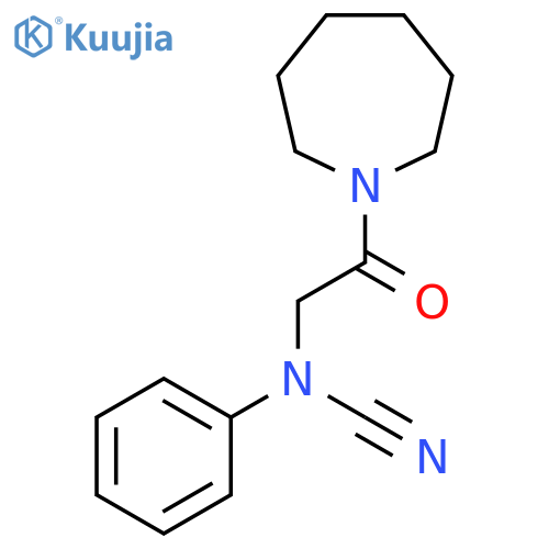 [2-(Azepan-1-yl)-2-oxoethyl]-phenylcyanamide structure