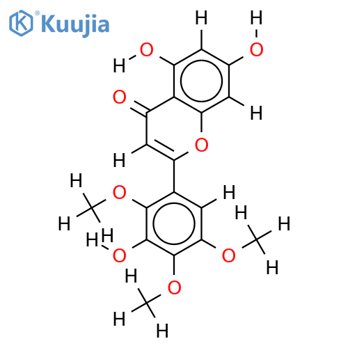 2',4',5'-Tri-Me ether-2',3',4',5,5',7-Hexahydroxyflavone structure