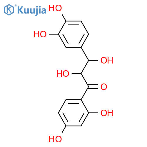 1-(2,4-Dihydroxyphenyl)-3-(3,4-dihydroxyphenyl)-2,3-dihydroxy-1-propanone; (2S,3S)-form structure