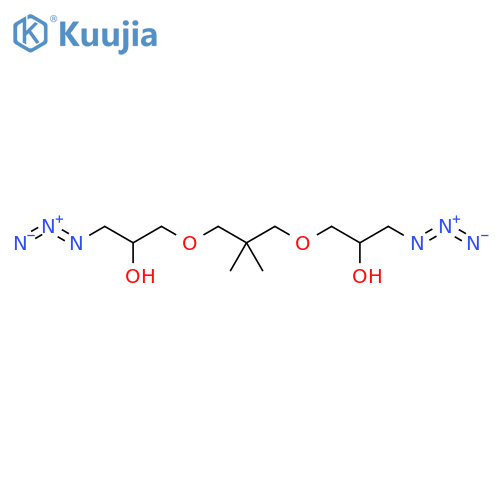 3,3'-((2,2-Dimethylpropane-1,3-diyl)bis(oxy))bis(1-azidopropan-2-ol) structure