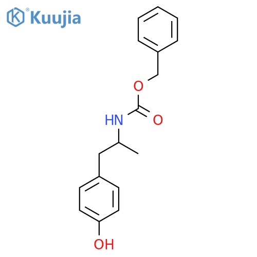 benzyl N-[1-(4-hydroxyphenyl)propan-2-yl]carbamate structure