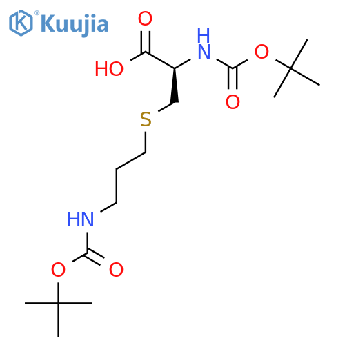 Boc-cys(3-(boc-amino)-propyl)-oh structure