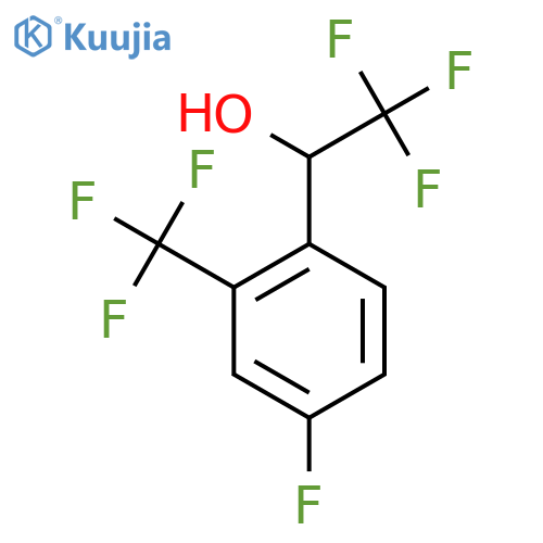 2,2,2-trifluoro-1-4-fluoro-2-(trifluoromethyl)phenylethan-1-ol structure