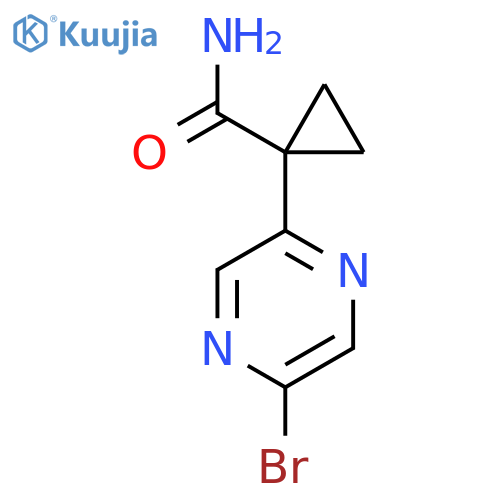 1-(5-Bromopyrazin-2-YL)cyclopropanecarboxamide structure