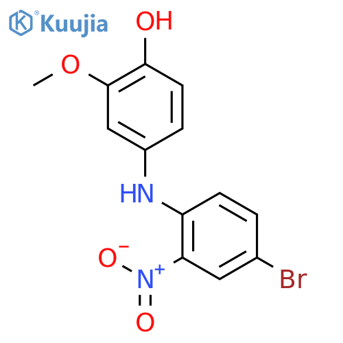 4-((4-Bromo-2-nitrophenyl)amino)-2-methoxyphenol structure