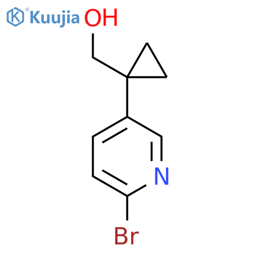 1-(6-bromopyridin-3-yl)cyclopropylmethanol structure