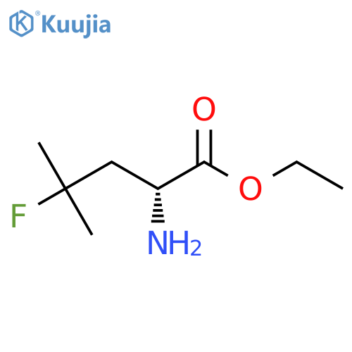 Ethyl (R)-2-amino-4-fluoro-4-methylpentanoate structure