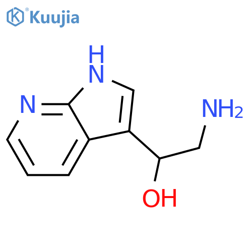 2-Amino-1-(1H-pyrrolo[2,3-b]pyridin-3-yl)-ethanol structure